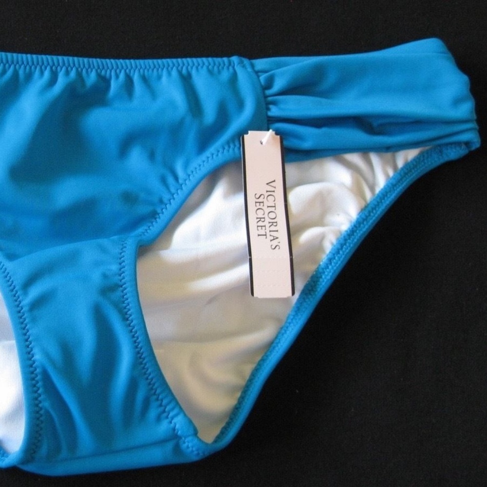 VS Knockout Bottom Ruched Hipkini Bikini Turquoise